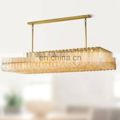 Exquisite Modern Luxury Diamond-Cylindrical Crystal Pendant Chandelier for Living Dining room Kitchen Island Foyer Bedroom