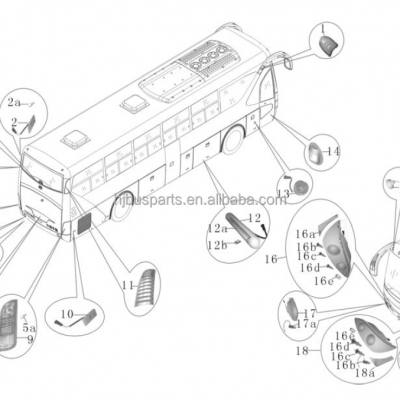 Guangzhou Auto Parts Market ZK6129h Spare Parts Bus Lights and Lamps for All Kinds of Chinese Buses photo-6
