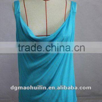 2013 hot sale low neck woman loose top