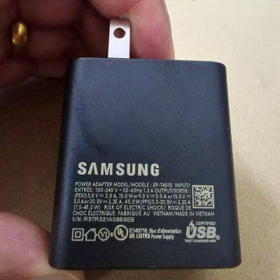 Customizable EU/US Plug cell phone chargers USB C 25W Wall Charger For Samsung Galaxy S10 S20 S21 Note PD Super Fast Adapter