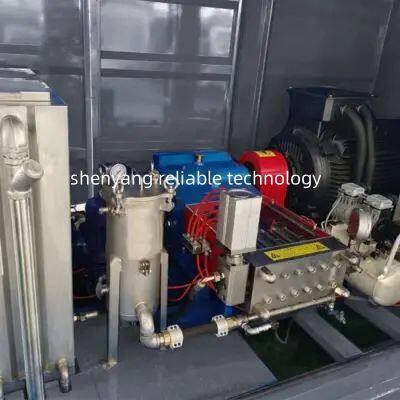 Máquina de inyección de agua de ultra alta presión de 15kpsi 1000bar en nuevo estado, limpiador hidráulico para limpieza con agua fría photo-5