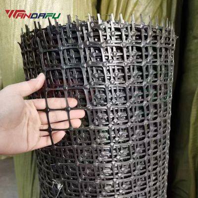 Wandafu Polypropylene Geogrid Fence Mining Reinforcement Pp Plastic Net Biaxial Geogrid