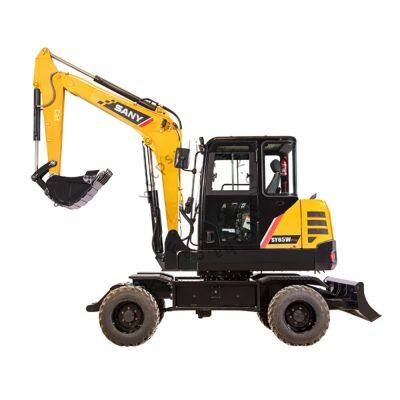 Sany 35C Wheel Excavator Tyre Assembly Complete Kit Rims Wheels Pneumatic Rubber Tires Replacement SY35W Type Sany 35c