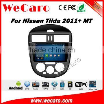 Wecaro WC-NT1012L 10.2 inch android 4.4/5.1 car dvd gps for nissan tiida car radio navigation system 2011 + Wifi 3G Radio RDS