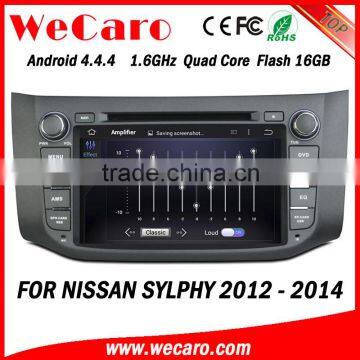 Wecaro WC-NU8053 Android 4.4.4 car stereo 2 din for nissan sylphy car dvd gps radio gps 1080p 2012 2013 2014