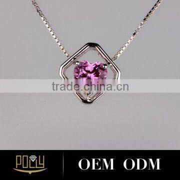 14K Fashion Necklace White Gold Pendant Sets in Dubai