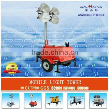 4*400W Metal Halide Lamp Light Tower Generator