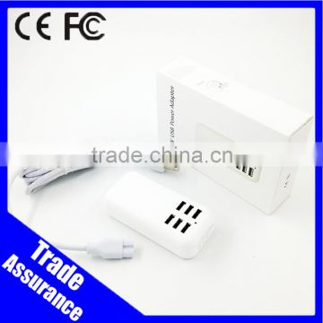 High Quality 5V 4A 6 USB Port USB Wall Power Adaptor Charger