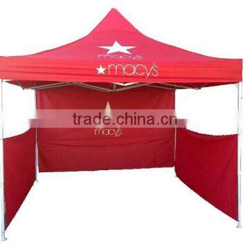 3x3 heavy duty hexagonal aluminum frame side printing half wall folding tent marquee