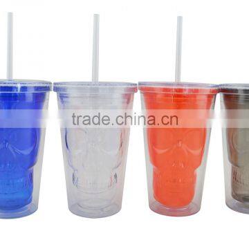 Happy Hallowmas! 450ML double wall plastic tumbler for Hallowmas party