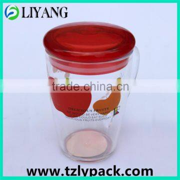 heat transfer printing film for plastic, cup, red color, for transparent product