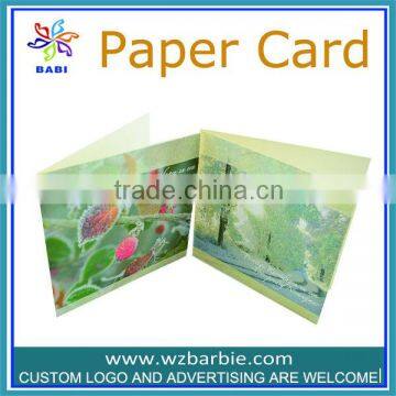 shiny winter Offset Printin Printing Type happy greeting card