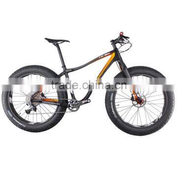 2015 carbon complete fat bike 26er fat BB100mm,rear 190mm