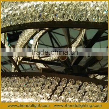 Spiral Shape Iron 3000K Hotel Chandelier Hanging Lamp for Private Bungalow photo-6