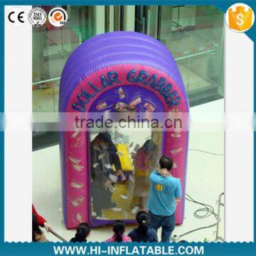 Hot sale event party use inflatable money booth for sale