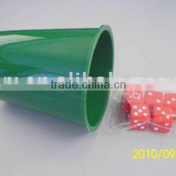 Plastic dice cup ,cup set