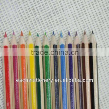 7" Wooden Stripe Color Pencil, Hexagonal Shape Color Pencil, High Quality Stripe Pencil