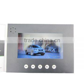 5" Factory Oem Tft Lcd Video Card Panel Touch Screen Multi-button Magnetic Light Switch On/off Usb Digital Video Palyer Card photo-4