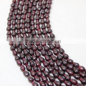 Garnet 100% Natural Drops 14" Inches Free Size Good Quality On Wholesale Price.