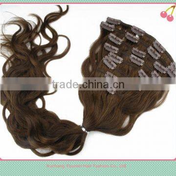 hot sell high quality indian virgin remy clip in hair extension