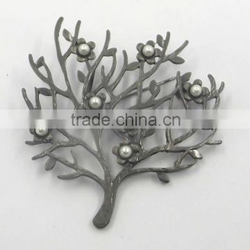 pearl tree brooches ivory pearl booches hematite brooches jewelry simple brooches