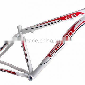 alloy Mountain bike frame XC56 White-red