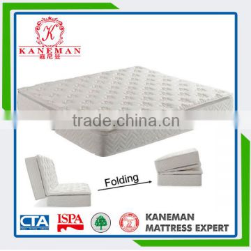 Folding pocket spring matrress