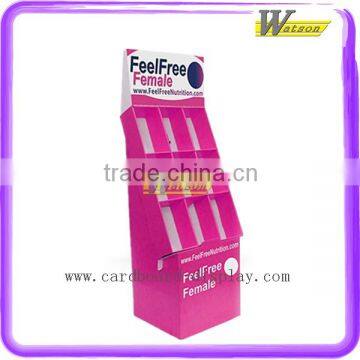 Supermarket Promotion Compartment Stand Paper Floor Gifts Display For LED photo-4