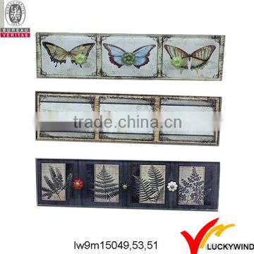 Unique Butterfly Plaque Hanger Vintage Metal Wall Hook