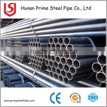 black round metal carbon ERW steel pipe