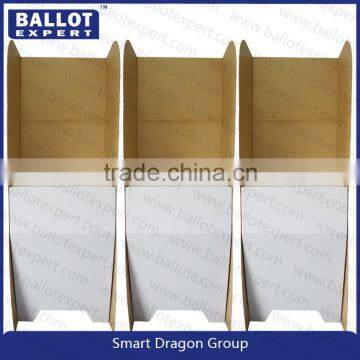 Portable cardboard single polloing booth for election