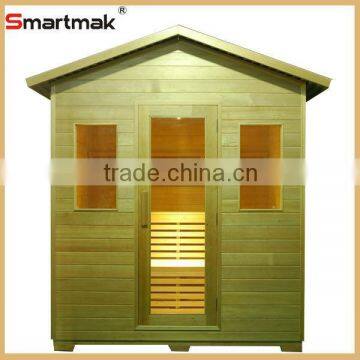 Canada hemlock far infrared sauna room outside steam sauna,outdoor steam room