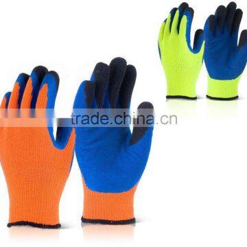 Good design gardening glove with good quality latex palm coated cotton work glove wholesale GL2076