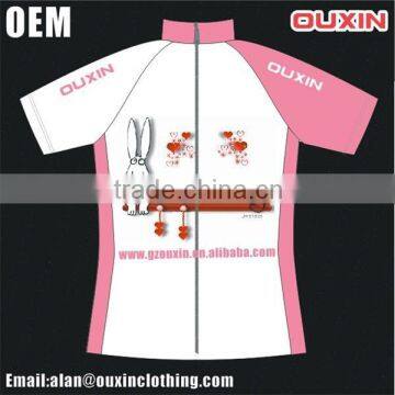 New design for women china cycling team jersey