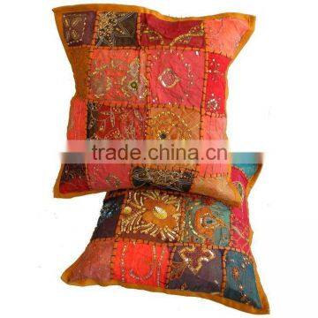 Indian Cotton Patchwork Pillow Cushion Cover