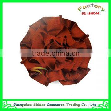 Large selling carmine satin ribbon handmade flowers making