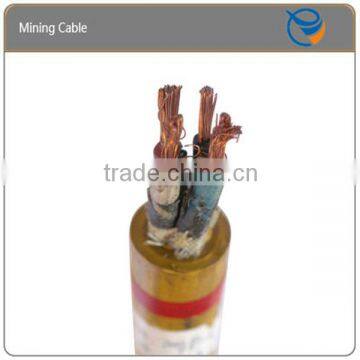 Flexible underground rubber coal mining cable