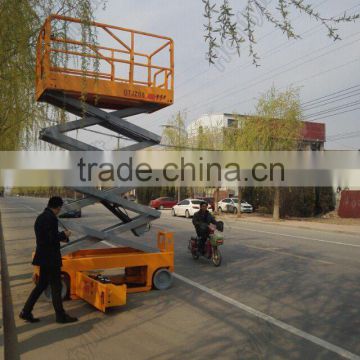 Electric drive self-propelled scissors lifting platform with widely usage