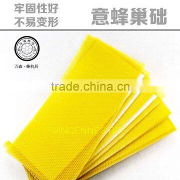 Plastic beeswax foundation sheet (sweet yellow colour)