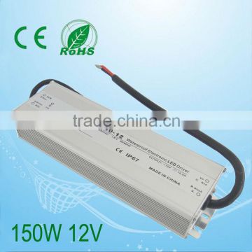 150W 12V 12.5A UL&CB&CE SINGLE OUTPUT,WATERPROOF LED DRIVER,SWITCHING POWER SUPPLY