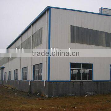 light prefabricated steel structure warehouse