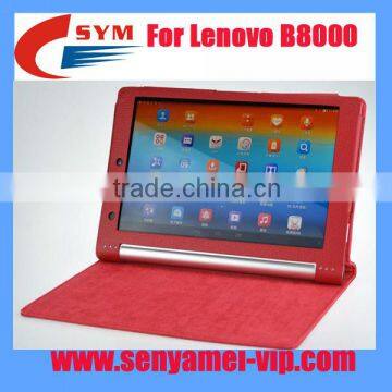 Factory Protective yoga 10 inch tablet for Lenovo B8000 case leather, For B8000 leather case