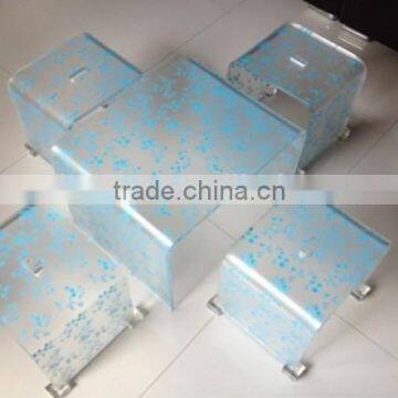 Custom clear acrylic tables fashionable acrylic furniture