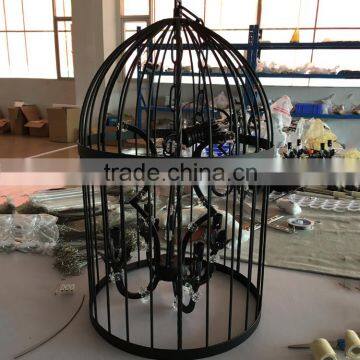 Popular Country Vintage Birdcage Chandelier Lighting Bird Cage Pendant Hanging Light Fixture CZ2510/12A photo-2
