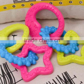 sun moon star shaped rubber squeaky pet dog chew toy                        
                                                Quality Choice