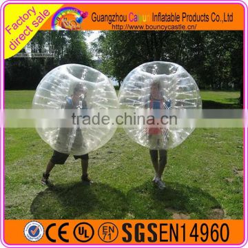 Human size inflatable air-sealed bubble ball bumper ball for sale