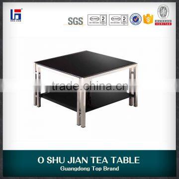 Cheap Small Black Glass Coffee Table End Table SJ152S photo-1