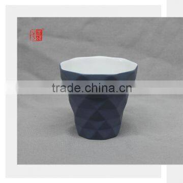 Hot Sale Mid Night Blue Ceramic Candle Jars