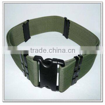 57mm wide green polypropylene belt with plastic changeable buckles