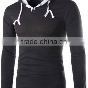 Men's Long Sleeved T-shirt Stitching Solid Design Casual Outdoors Long Sleeved t Shirt Quality Choice photo-4